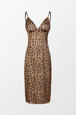 Buy โญ CUPSHE Spotlight Leopard Print Satin Midi ๐ Dress ๐ 14 CUPSHE Spotlight Leopard Print Satin Midi Dress