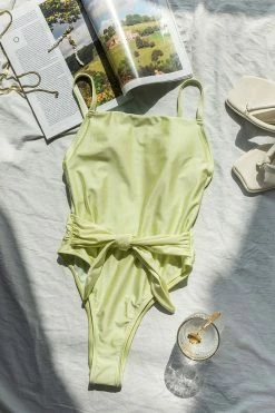 CUPSHE Romantic Garden Square Neck Ruching One Piece Swimsuit