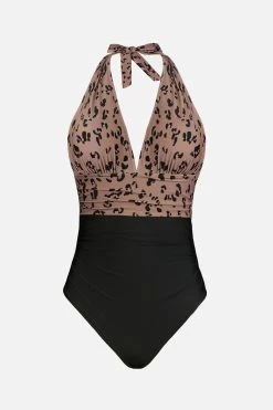 Cheap โญ CUPSHE Cheetah Plunge Halter Shirred One Piece ๐ฉฑ Swimsuit One Pieces ๐ 17 CUPSHE Cheetah Plunge Halter Shirred One Piece Swimsuit One Pieces