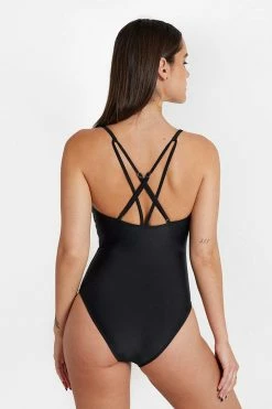 Top 10 ๐ CUPSHE One Pieces Mindful Solids Deep Onyx Lace Up Black One Piece ๐ 23 CUPSHE One Pieces Mindful Solids Deep Onyx Lace Up Black One Piece