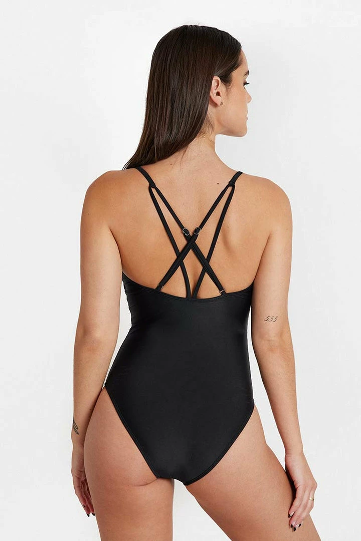 Top 10 ๐ CUPSHE One Pieces Mindful Solids Deep Onyx Lace Up Black One Piece ๐ 12 CUPSHE One Pieces Mindful Solids Deep Onyx Lace Up Black One Piece