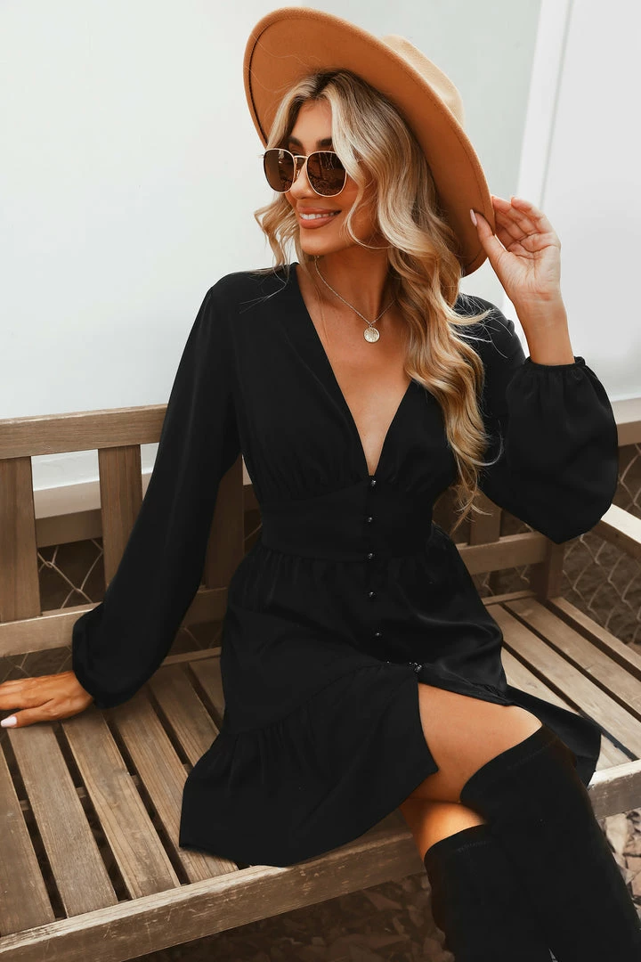 Best reviews of ๐ CUPSHE Eyes On Me Plunge Button-Loop Mini ๐ Dress Clothing ๐ 9 CUPSHE Eyes On Me Plunge Button-Loop Mini Dress Clothing