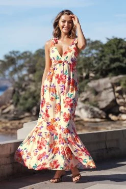 CUPSHE Lilac Dreams Plunge Tie Slip Dress Clothing