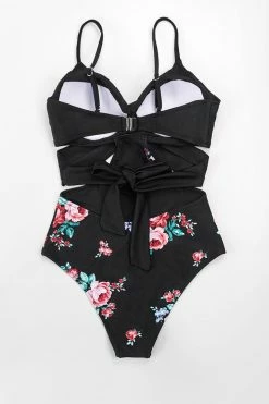 Best Sale ๐ CUPSHE One Pieces Black And Floral Wrap Cutout One Piece ๐ฉฑ Swimsuit โค๏ธ 15 CUPSHE One Pieces Black And Floral Wrap Cutout One Piece Swimsuit