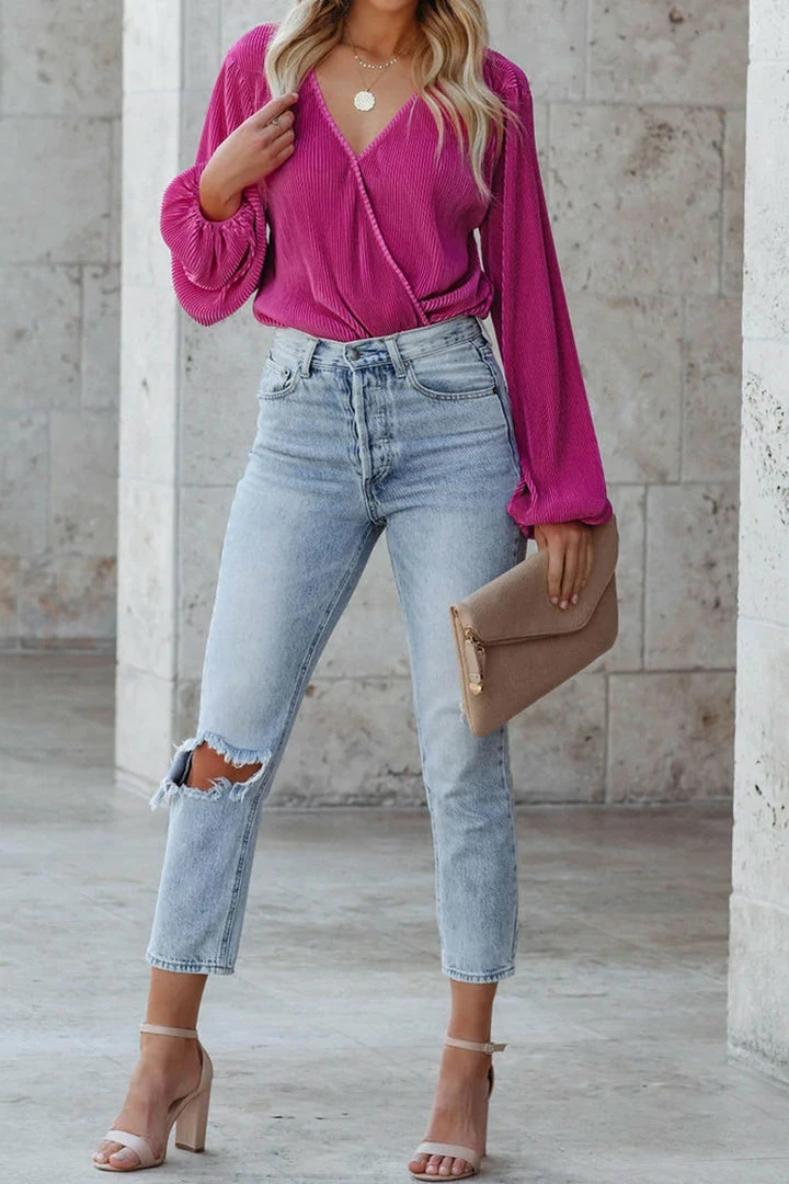 Best Pirce โญ CUPSHE Roman Holiday Surplice Neck Peasant Sleeve Top Clothing ๐ฅ 10 CUPSHE Roman Holiday Surplice Neck Peasant Sleeve Top Clothing