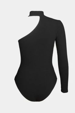 CUPSHE Let's Party Cutout One-Shoulder Bodysuit