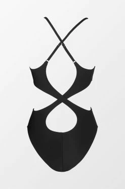 CUPSHE Kasey Black Cutout Back One Piece Swimsuit One Pieces