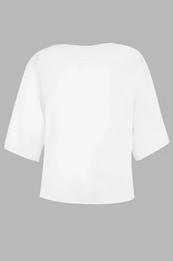 CUPSHE Clothing Antonella Dolman Sleeve Drape Collar Loose Top