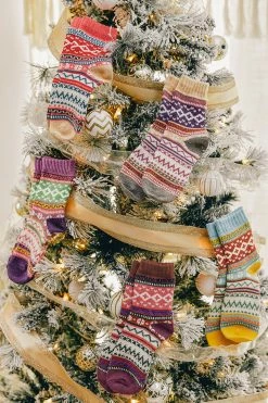 CUPSHE Dear Santa Fair Isle Sock Set - 3 Pack Clothing