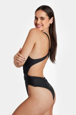Best Sale ๐ CUPSHE Mindful Solids Deep Onyx Plunge Black One Piece One Pieces ๐ 27 CUPSHE Mindful Solids Deep Onyx Plunge Black One Piece One Pieces