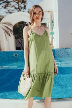 Wholesale ๐ CUPSHE Ada Green Pull Over A-Shape ๐ Dress Clothing ๐งจ 7 CUPSHE Ada Green Pull Over A-Shape Dress Clothing