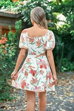 CUPSHE Lucky Bay Floral A-Shape Dress Clothing