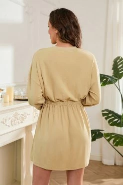 CUPSHE Aiyana Drop Shoulder Elastic Waist Dress Clothing