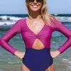 Best Sale ๐ CUPSHE One Pieces Kaylin Color Block Cut Out Long Sleeve One Piece ๐ฉฑ Swimsuit ๐ 1 CUPSHE One Pieces Kaylin Color Block Cut Out Long Sleeve One Piece Swimsuit