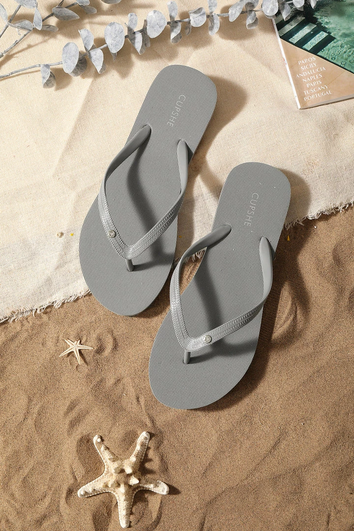 Best reviews of ๐ CUPSHE Sand Bar Rhinestone Grey Flip Flops ๐คฉ 4 CUPSHE Sand Bar Rhinestone Grey Flip Flops