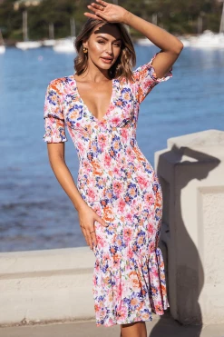 CUPSHE Clothing Esperanza Bubble Sleeve Pull Over Dress