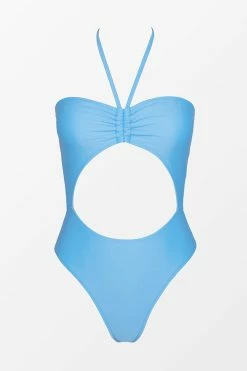 CUPSHE One Pieces Summer Glow Up Ruched Bandeau Cutout One Piece Swimsuit