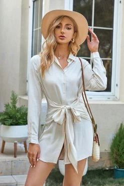CUPSHE Dresses Best Sellers Savanna Long Sleeve Button Shirt Dress