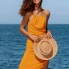 Hot Sale ๐คฉ CUPSHE Haleigh Orange Backless Split Tea Length ๐ Dress ๐ 2 CUPSHE Haleigh Orange Backless Split Tea Length Dress