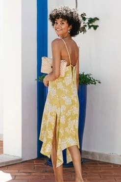 CUPSHE Amelie Floral Tie Back Slip Dress Dresses Best Sellers