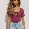 CUPSHE Laurel Scoop Tie Bodysuit