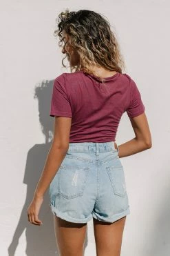 CUPSHE Laurel Scoop Tie Bodysuit