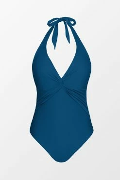 CUPSHE Portofino Escape Twist Front Halter One Piece Swimsuit