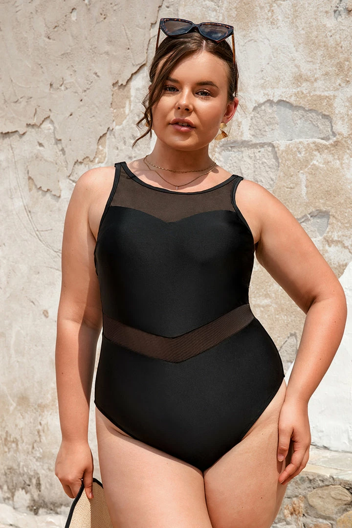 Coupon ๐ CUPSHE One Pieces Palm Beach Nights Mesh High Neck Plus Size One Piece ๐ฉฑ Swimsuit โค๏ธ 5 CUPSHE One Pieces Palm Beach Nights Mesh High Neck Plus Size One Piece Swimsuit