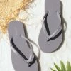 CUPSHE Beach Accessories Slate Grey Flip Flops