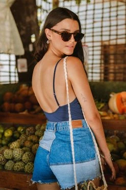 CUPSHE Gwendolyn Front Ruched Backless Bodysuit Clothing