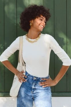 CUPSHE Dawn Rib Long Sleeve Bodysuit Clothing