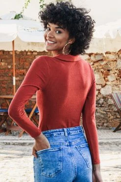 CUPSHE Deasia V-neck Long Sleeve Bodysuit Clothing