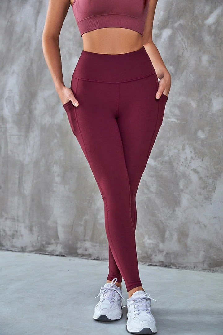 New โค๏ธ CUPSHE Finn Red Slim Fit Leggings Clothing ๐งจ 3 CUPSHE Finn Red Slim Fit Leggings Clothing
