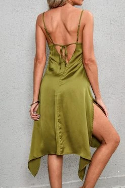 CUPSHE Amelie Tie Back Slip Dress