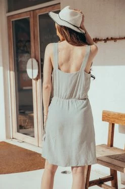 CUPSHE Jeanette O-ring Wrap Tie Waist Dress