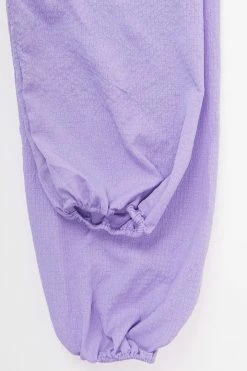 CUPSHE Angelina Purple Back Tie Tea Length Dress