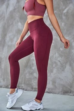 New โค๏ธ CUPSHE Finn Red Slim Fit Leggings Clothing ๐งจ 9 CUPSHE Finn Red Slim Fit Leggings Clothing