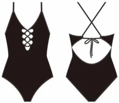 CUPSHE One Pieces Deanna Black Plunge Strappy One Piece Swimsuit